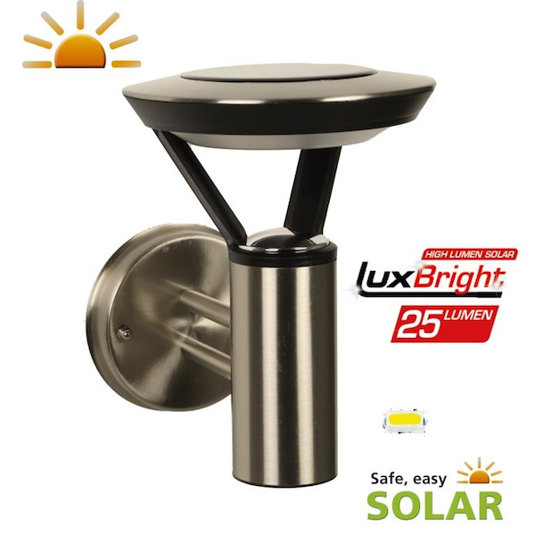 Applique solaire inox perpignan 25lumens appliques solaires ...