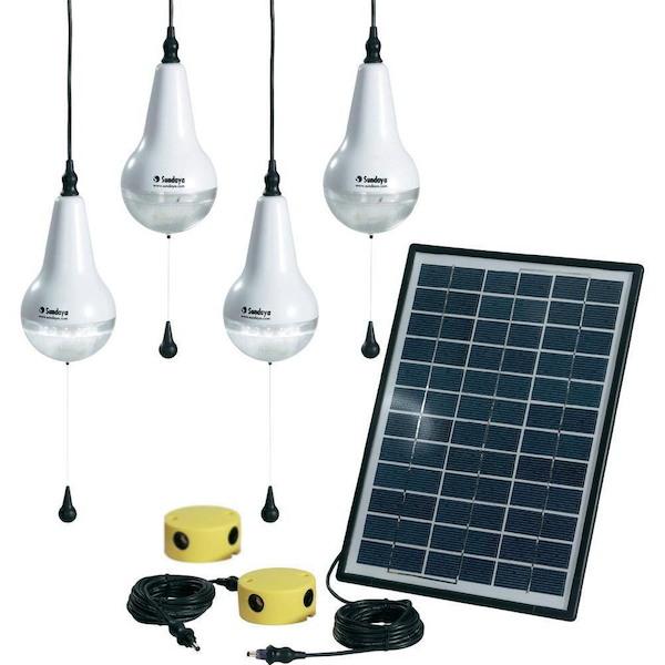 Kit Eclairage Solaire Ulitium 4 Lampes Led 960 Lumens Kit éclairage solaire Objetsolaire