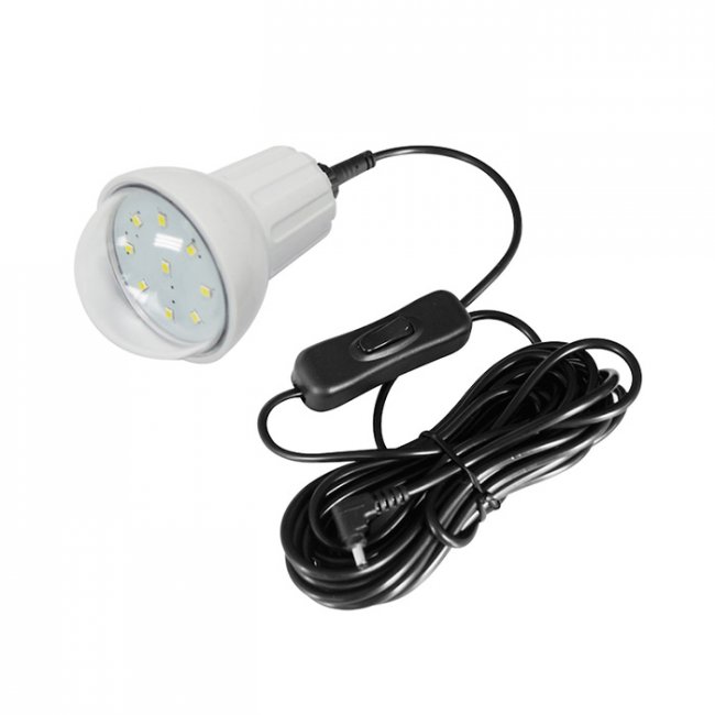 Kit d'Eclairage Solaire Chargeur 4W Lithium 2 Lampes Led 210 Lumens K013T2