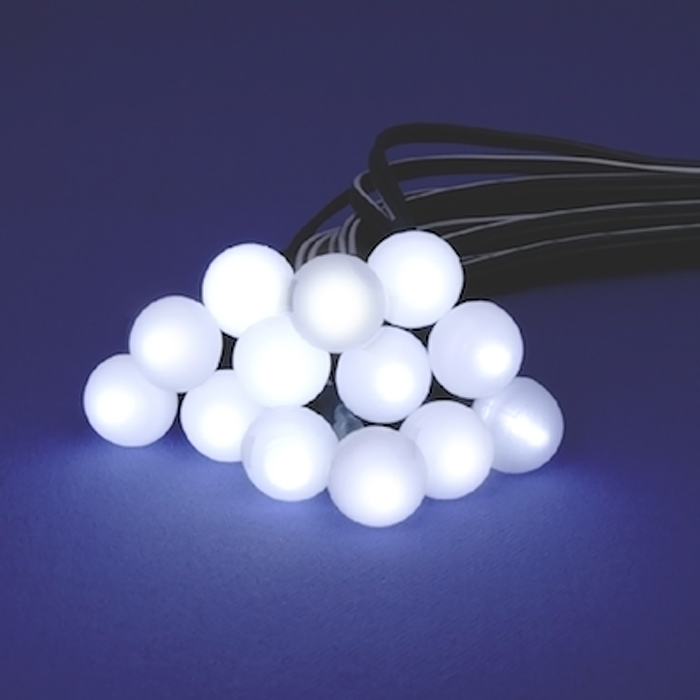 Guirlande lumineuse solaire blanche 48 LED / 5 mètres Blachère Illumin –  Decoclico