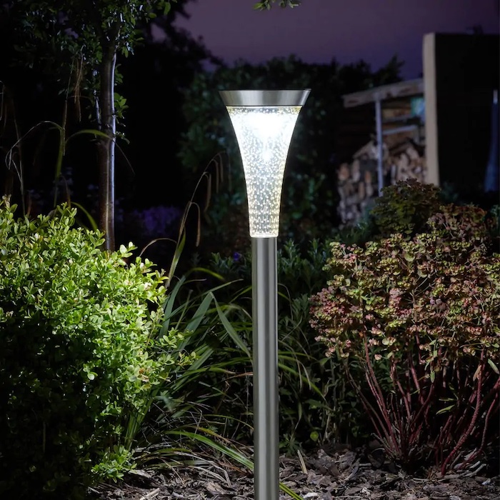 Lampe Solaire Led Intelligente 365 50 Lumens Inox Mizar Blanc Chaud -  Balises Bornes Solaires
