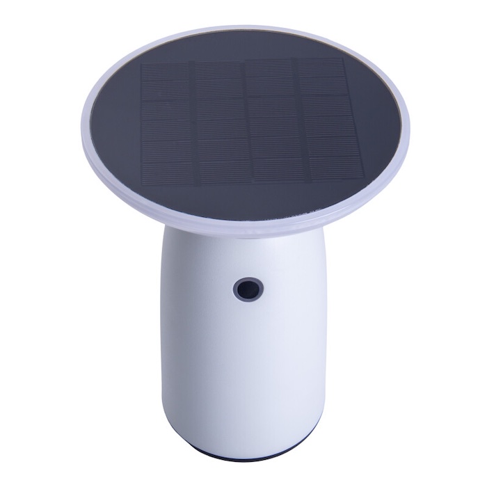 Lampe Solaire Meoaow - Veilleuse LED Tactile 3600mAh - 3 Intensités - Recharge USB/solaire - IP44
