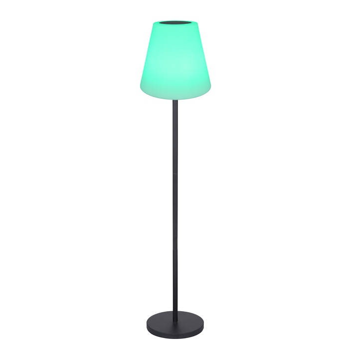 Lampadaire nomade d'extérieur à LED rechargeable avec RGB ou blanc chaud