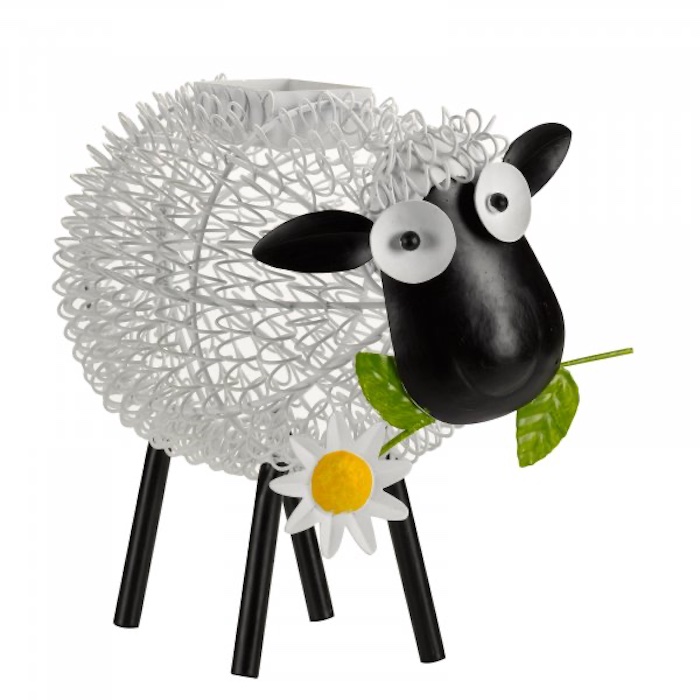 Décoration Solaire Vie à Mouton Blanc - Solar Pal Animé Énergie Solaire