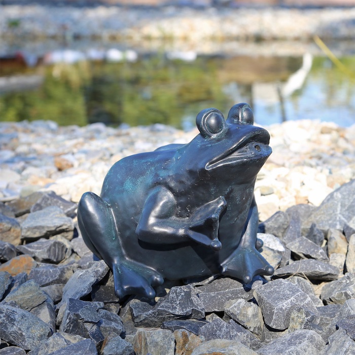 Fontaine solaire Bain d'oiseaux Grenouilles- Fontaines Solaires