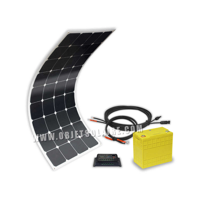 Kit solaire sunpower 100W lithium 40a-12v sur le site internet