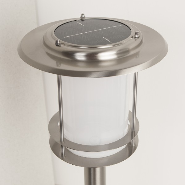lampe solaire inox 8 leds