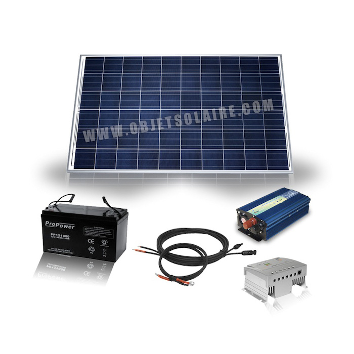 KIT SOLAIRE POUR SITE ISOLÉ KIT ÉNERGIE SOLAIRE 12V KIT SOLAIRE 220V KIT  SOLAIRE CHARGE BATTERIE