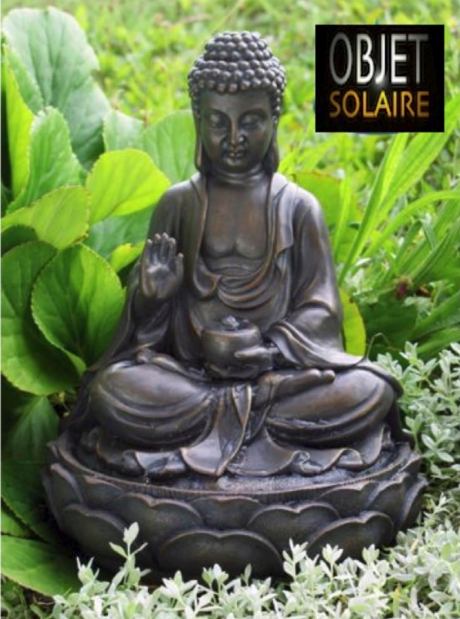 lampe solaire bouddha