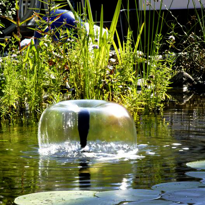 Fontaine solaire, pompe de bassin solaire de 1,4 w avec 4 effets, Pompe à  eau solaire maximale de 70 cm de hauteur, Solaire F