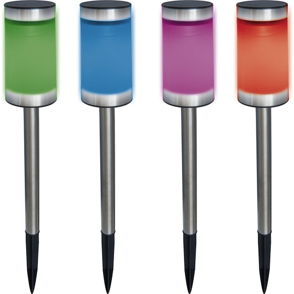 lampe solaire multicolore jardin