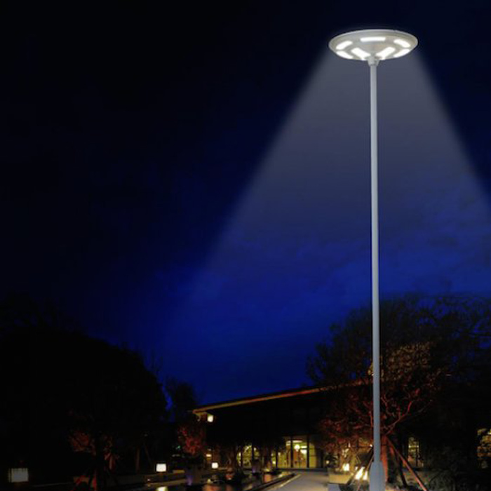 LAMPADAIRE EXTÉRIEUR SOLAIRE PUISSANT AVEC LONGUE AUTONOMIE –