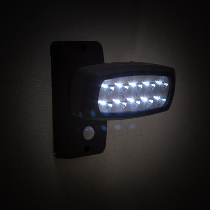 Spot Solaire Détecteur de Mouvements 10 Leds BT 150 lumens - spot