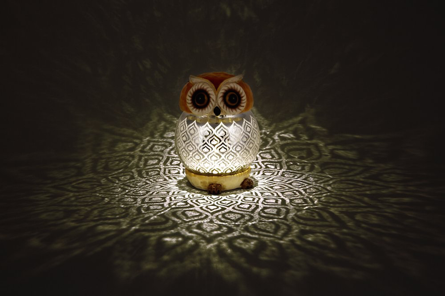 lampe solaire hibou