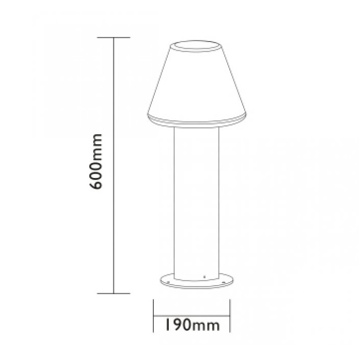 Lampe de jardin led 12v melville 60 cm easy connect - Eclairage