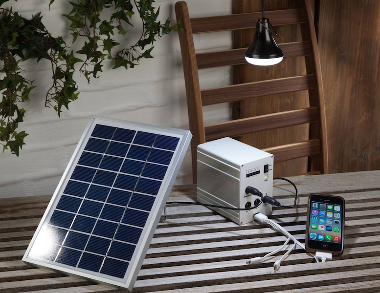 chargeur solaire jardin