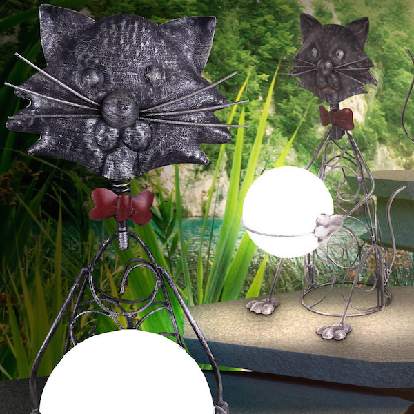 lampe solaire chat