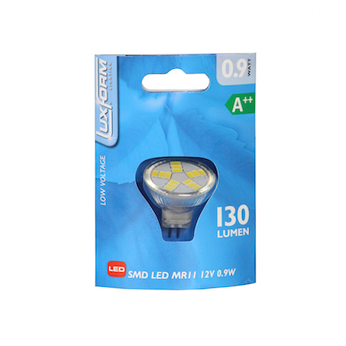 Ampoule Led 12V AC Easy Connect GU4 MR11 0,9 W Blanc chaud