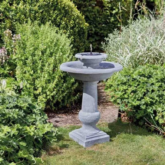 Fontaine Solaire Chatsworth- Bain d'Oiseaux - Fontaines Solaires  Photovoltaïques Jardins