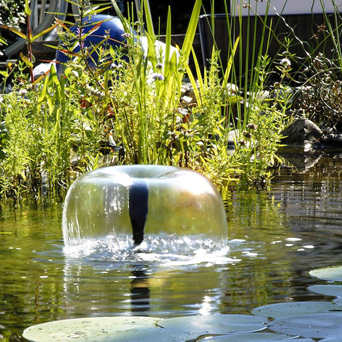 Fontaine Solaire Avec Pompe Solaire Batterie Et 4 Jardins, Mini