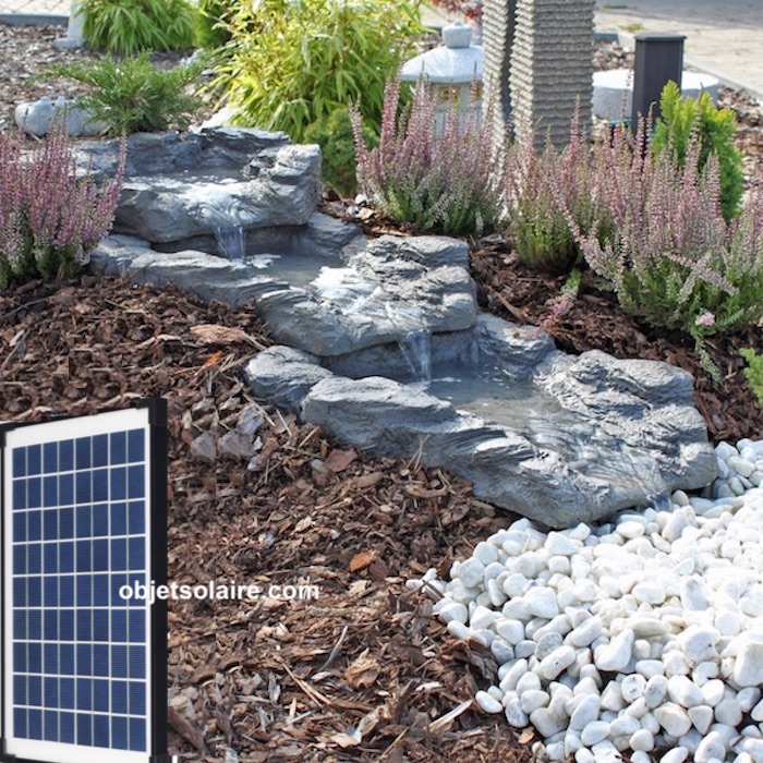 fontaine solaire, pompe à eau solaire aucun plantes batterie ou