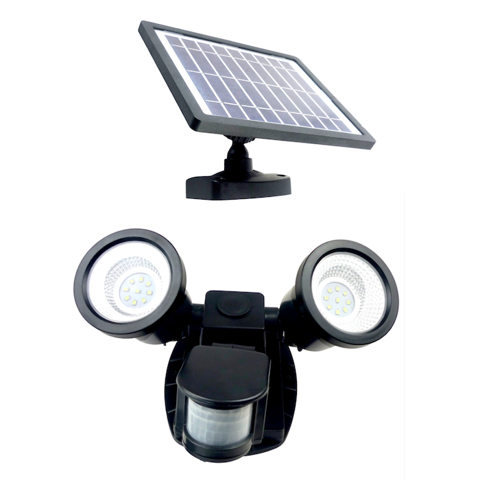 Spot Solaire Puissant Double ZS-P 600 Lumens Détecteur Mouvements - spot  solaire