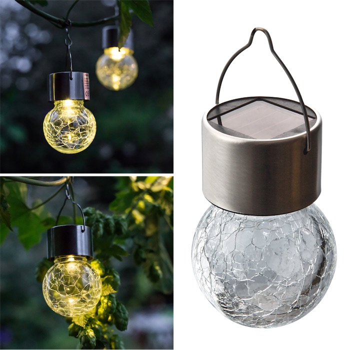 Boule Solaire Noël à suspendre Couleurs Changeantes Lot de 4