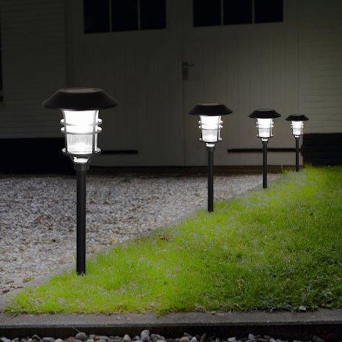 Lampe Solaire Led Intelligente 365 50 Lumens Inox Mizar Blanc Chaud -  Balises Bornes Solaires