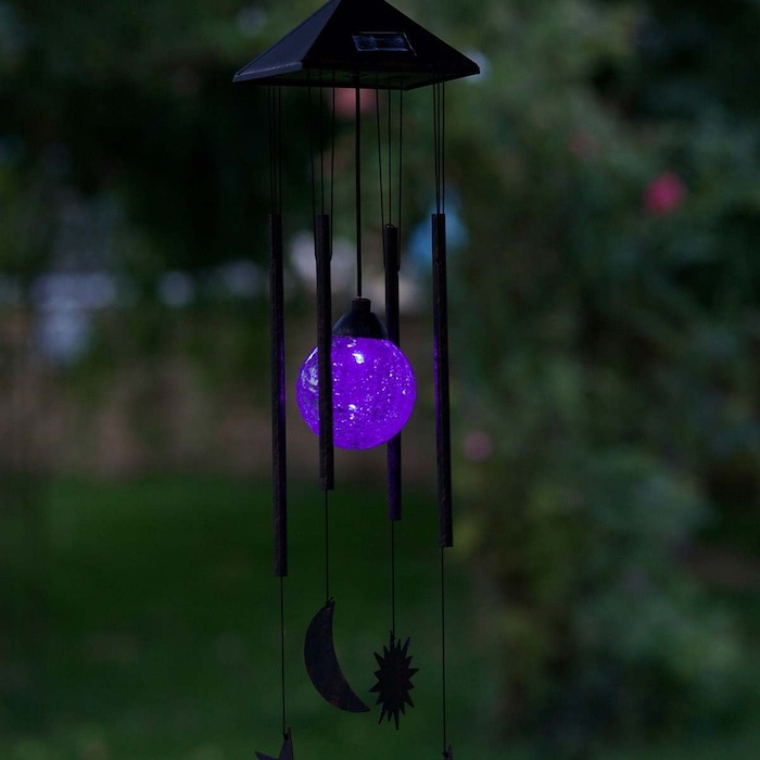 Carillon à Vent Japonais (Furin) En Verre Soufflé à La Main - Motif Cerise/rouge/bleu, Environ 7x8 Cm - Cadeau Déco Maison