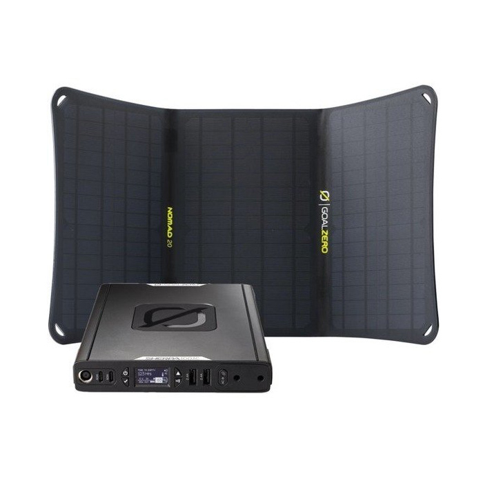 Kit-Solaire-kit-Sherpa-100-AC-Plus-Goal-Zero-Convertisseur-Panneau-20W-objetsolaire