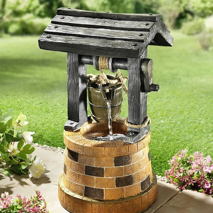 Fontaine solaire Cascade Pots autonome avec batterie