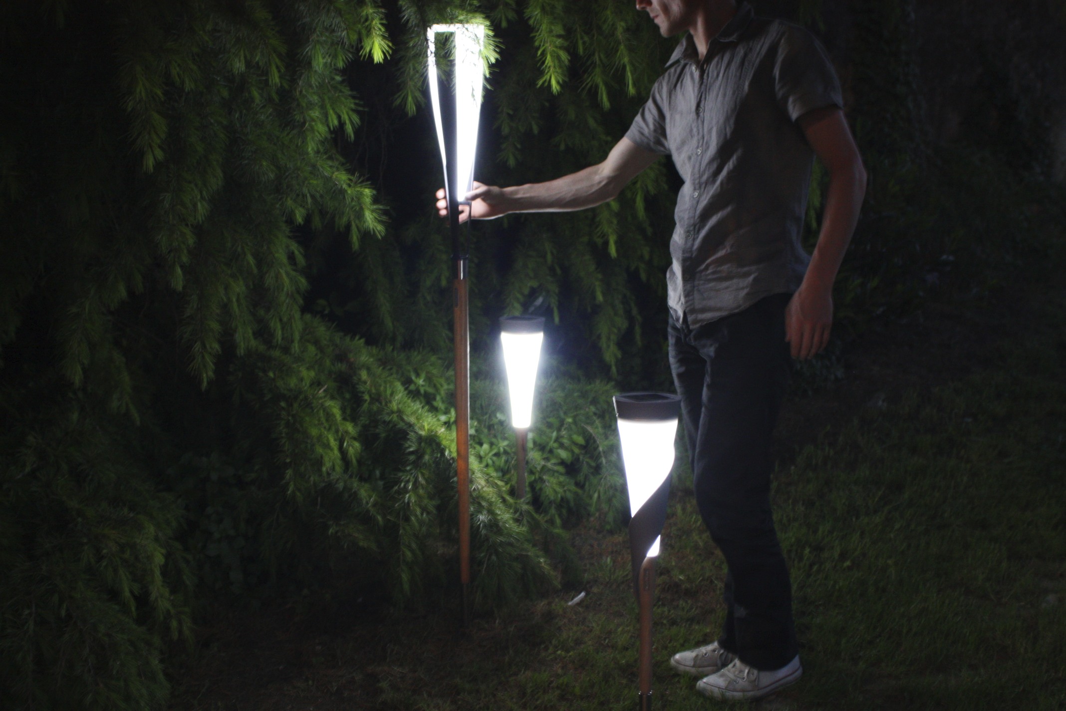 lampe solaire jardin design