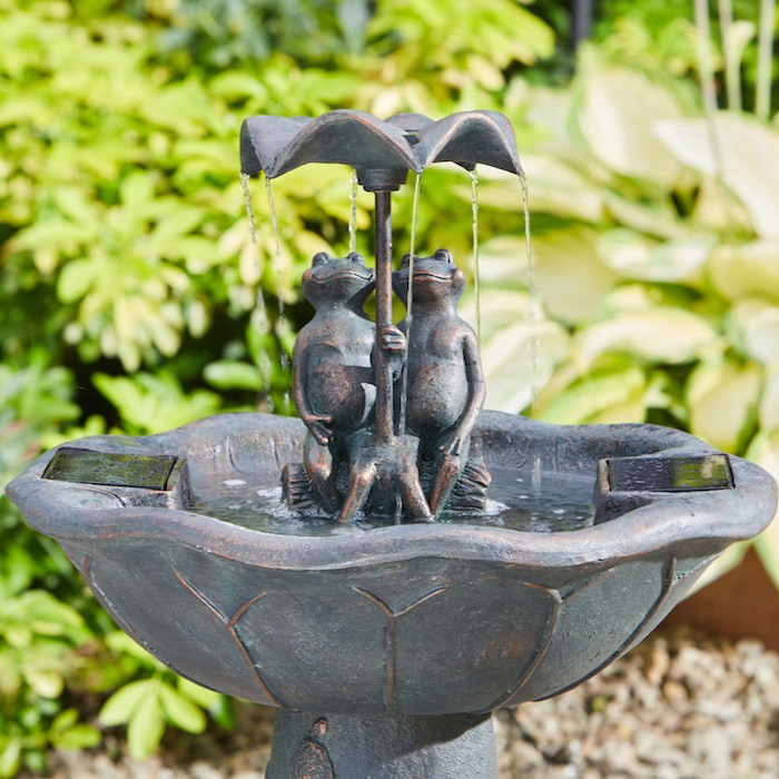 Fontaine solaire pour oiseaux