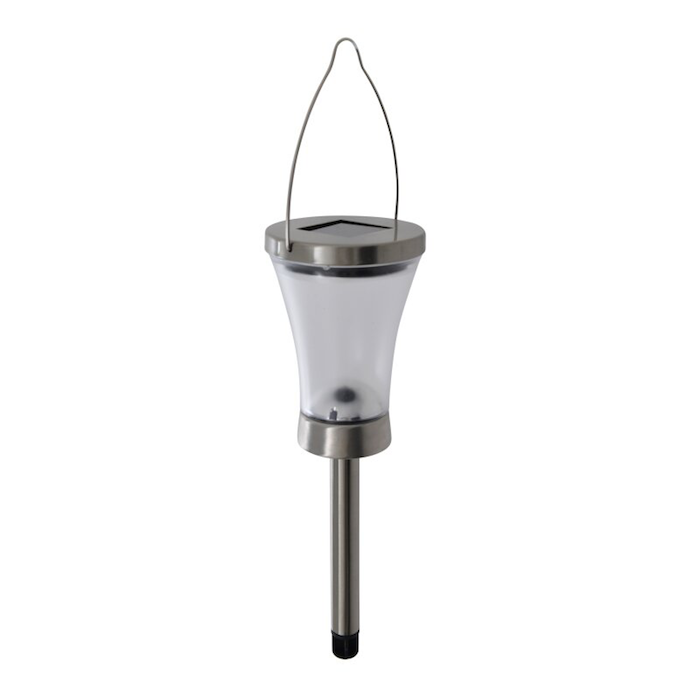 Balise Solaire Lumisky CENOVA TALL CORTEN H50cm - Détecteur Mouvement, Blanc Chaud, étanche IP44