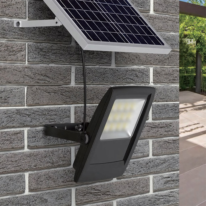 Caméra De Surveillance Factice Solaire Avec Détecteur De Mouvement Et Projecteur LED - étanche IP66, Dissuasion Extérieure