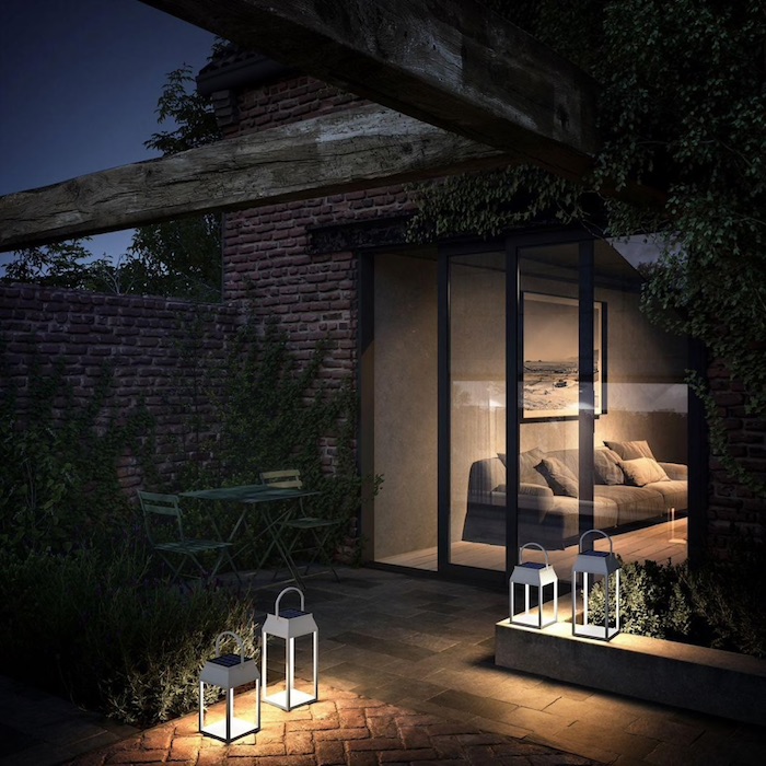 Lanternes Solaire LED Big Hydra – 52,5 Cm, Aluminium, Blanc Chaud Dimmable, étanche IP44