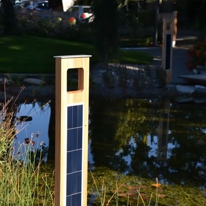 Grand Phare Solaire Lumineux en Bois : HélioBil