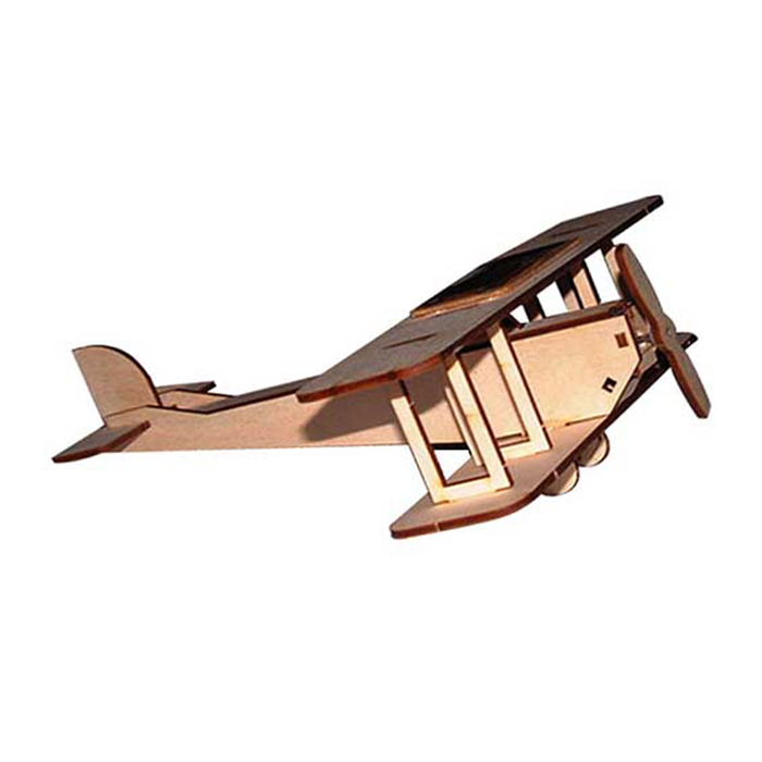 Avion solaire en bois - jouet maquette solaire - Objetsolaire