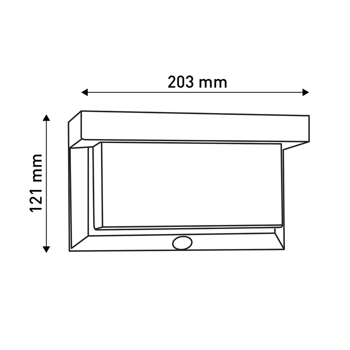 Applique Solaire Puissante Détecteur 3 Modes 200/800 Lumens Nave