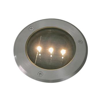 Spot LED encastrable solaire carré extérieur IP67 professionnel blanc chaud