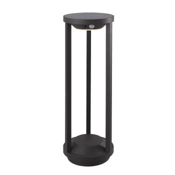 Borne Solaire Puissante Pilastre D&eacute;tecteur 230 Lumens Aluminium 3000&deg;K