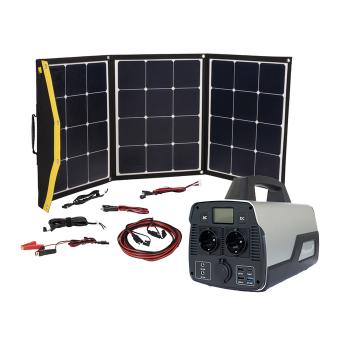 Kit Solaire Nomade Lithium 135W 12V-230V Onduleur Sinus 500W LCD