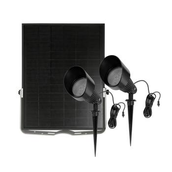 Spot Solaire Puissant Double Fonte d'Aluminium ZS-SFD11 600 Lumens