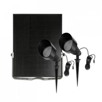 Photo Spot Solaire Puissant Double Fonte d'Aluminium ZS-SPF600-11 600 Lumens