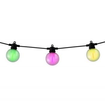 Photo Guirlande Solaire Usb Multicolore 60 Lumens Cad&egrave;ne 8 Modes T&eacute;l&eacute;commande 