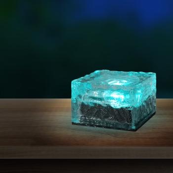 Pav&eacute;s Solaires en Verre RGB Couleurs Changeantes Lot de 4