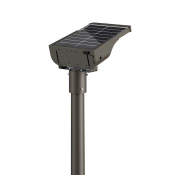 Lampadaire Solaire Led Puissant 3000 Lumens Hybride T&eacute;l&eacute;commande ZS-CL5.3