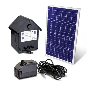 Pompe Solaire Jet d'Eau Batterie et Led 1100L/H 22Wc Programmable NSP5