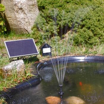 Fontaine solaire Pompe à eau solaire pour bassin ou jardin 