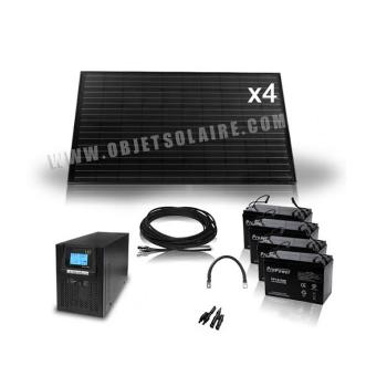 Kit Solaire Complet 1100 W-48-V-230V-100A-hybride